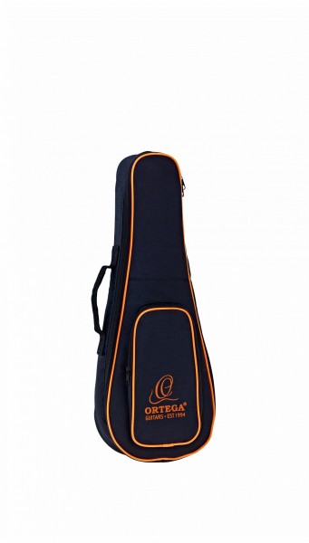 ORTEGA Gigbag for Sopranino Ukuleles - Black/Orange with Front Compartment (OUBSTD-SI)