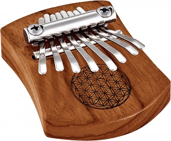Meinl Sonic Energy Solid "Flower of Life" Mini Kalimba - 8 notes / Red Zebrawood (KL802FOL)