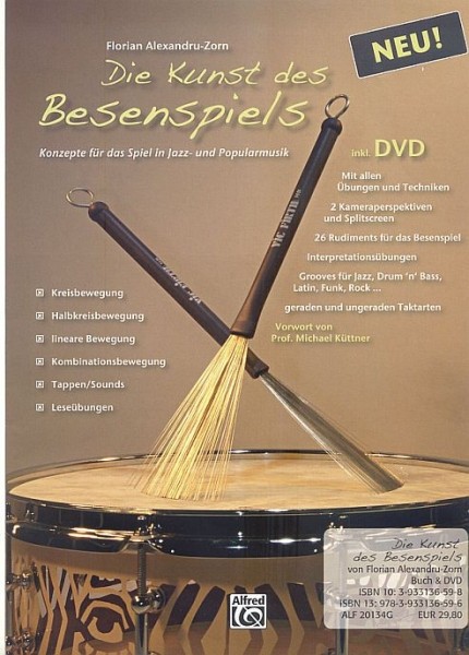 Florian Alexandru-Zorn "Die Kunst des Besenspiels" textbook incl. DVD - German (LEHRB-010)