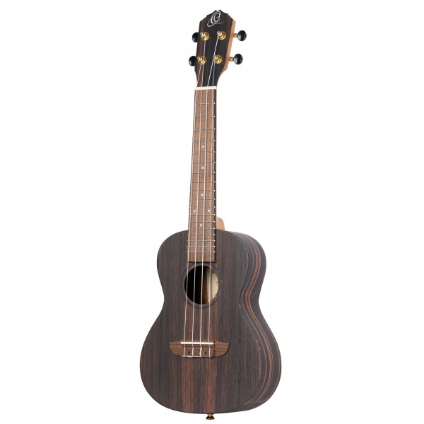 ORTEGA Timber Series Concert Ukulele 4 String Lefty - Ebony Natural + Bag (RUEB-CC-L)