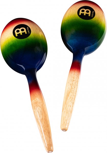 MEINL Percussion Wood Maracas - multi-color (MWM1MC)