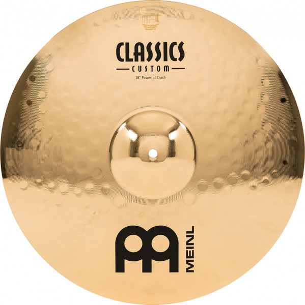 MEINL Cymbals Classics Custom Brilliant Powerful Crash - 18" (CC18PC-B)