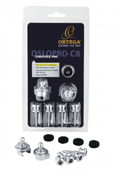 ORTEGA Strap Lock Pin Pro - Chrome (OSLOPRO-CR)