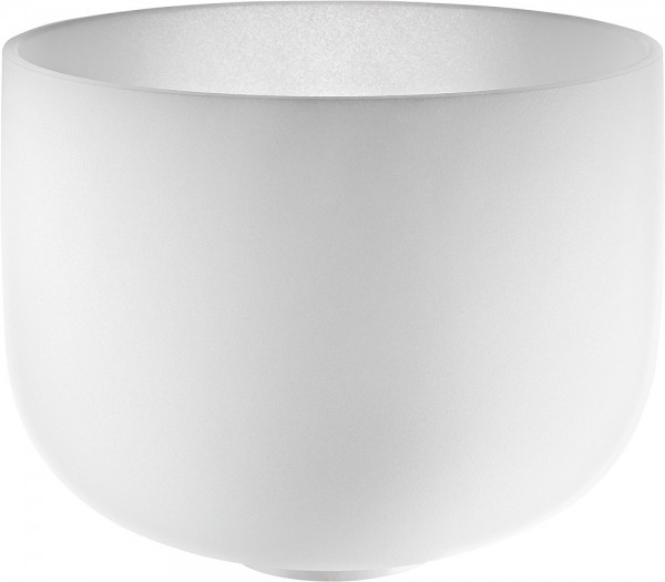 MEINL Sonic Energy Crystal Singing Bowl, white-frosted, 9" / 22 cm, Note A4, Brow Chakra (CSB9A)