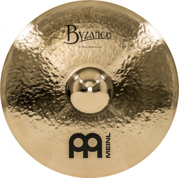 MEINL Cymbals Byzance Brilliant Heavy Hammered Crash - 22" (B22HHC-B)