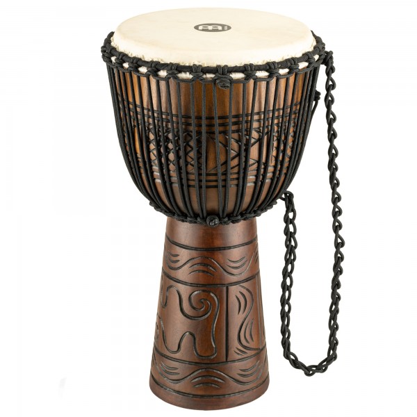 MEINL Percussion Headliner Rope Tuned Artifact Series Djembe Extra Large - 13" Brown (HDJ17-XL)