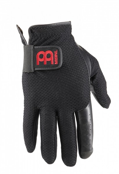 MEINL Drummer Gloves - black with red logo, size XL (MDG-XL)