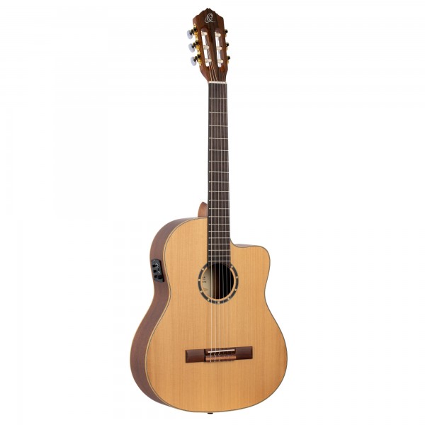 ORTEGA Family Series Pro 4/4 Classical Slim Neck Guitar 6 String - Solid Cedar / Mahogany Natural + Gig Bag (RCE131SN)