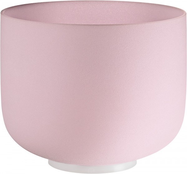 MEINL Sonic Energy Rose Quartz Crystal Singing Bowl, frosted, 10 / 25 cm,  Note F4, Heart Chakra (CSBR10F), Crystal Singing Bowls, Singing Bowls, Meinl Sonic Energy