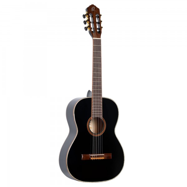 ORTEGA Family Series 7/8 Classical Guitar 6 String - Spruce / Mahogany Black + Gig Bag (R221BK-7/8)