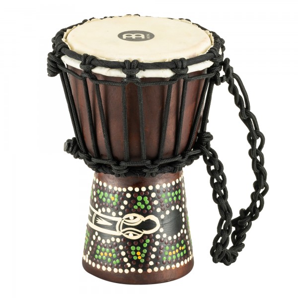 MEINL Percussion African Style Mini Djembe 4 1/2" - Dark Serpent Design (HDJ6-XXS)