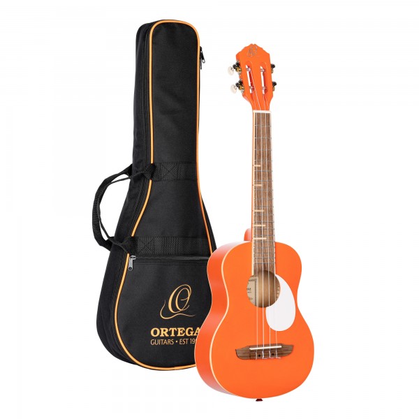ORTEGA Gaucho Series Ukulele 4 String - Ortega Orange + Bag (RUGA-ORG)