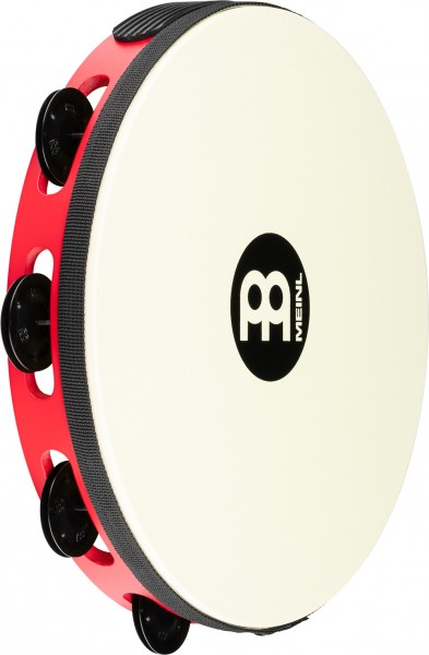 MEINL Percussion Traditional Wood Series Headed Tambourine - 10" (TAH1BK-R-TF)