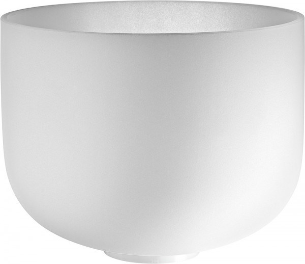 MEINL Sonic Energy Crystal Singing Bowl, white-frosted, 12" / 30 cm, Note D4, Sacral Chakra (CSB12D)