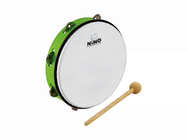 NINO Percussion Molded ABS Tambourine - 10" (NINO24GG)