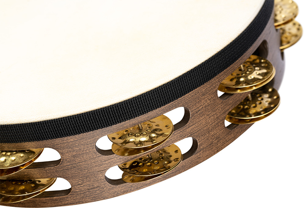MEINL Percussion Vintage Wood Series Headed Tambourine - 10