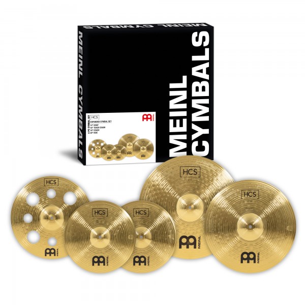 MEINL Cymbals HCS Expanded Cymbal Set - 14" Hihat/16" Trash Crash/18" Crash/20" Ride (HCS14161820)