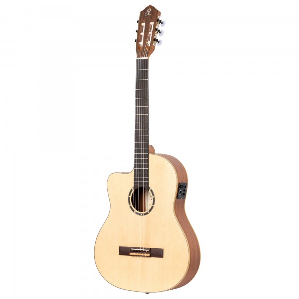 ORTEGA Family Series 4/4 Classical Slim Neck Guitar 6 String Lefty - Spruce / Mahogany Natural + Gig Bag (RCE125SN-L)