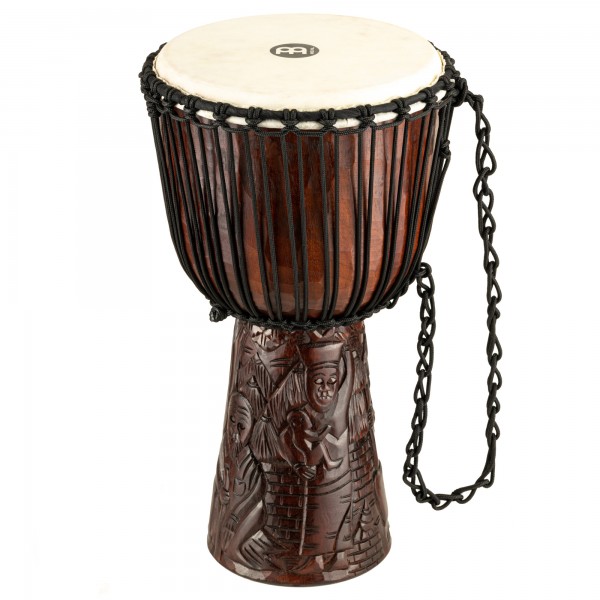 MEINL Percussion Professional African Style Djembe - 10" Village Carving (PROADJ2-M)