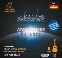 ORTEGA Atmosphere Balance Series Nylon String Set - Medium Tension (ATB44NM)