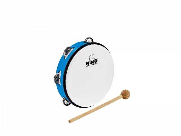 NINO Percussion Molded ABS Tambourine - 8" (NINO51SB)