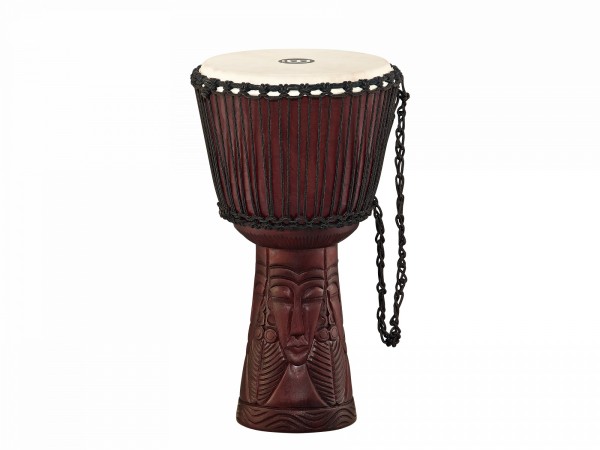MEINL Percussion Professional African Style Djembe - 12" African Queen Carving (PROADJ4-L)