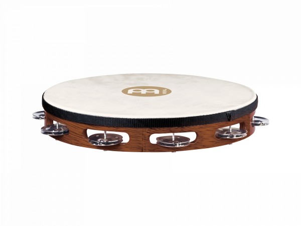 MEINL Percussion Traditional Wood Series Headed Tambourine - 10" (TAH1AB)