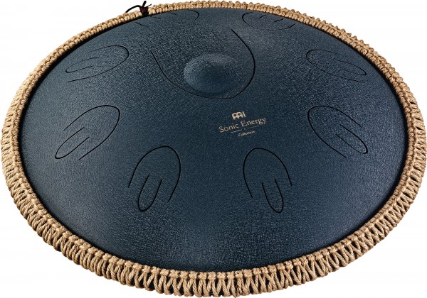 MEINL Sonic Energy Octave Steel Tongue Drum, Navy Blue, D Amara, 9 Notes, 16" / 40 cm (OSTD2NB)