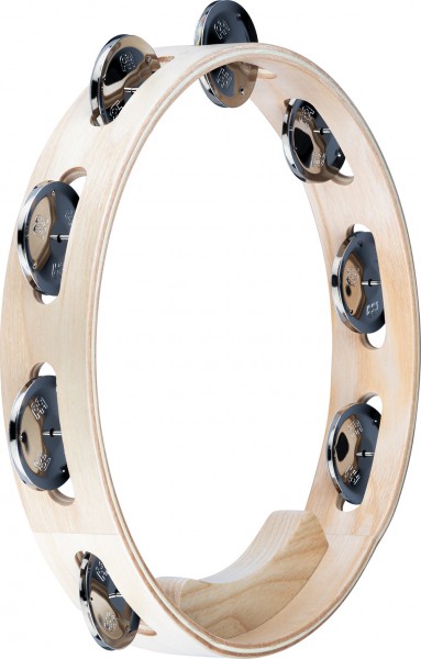 MEINL Percussion Artisan Edition Series Single-Row Wood Tambourine - 10" (AE-ATA1S)