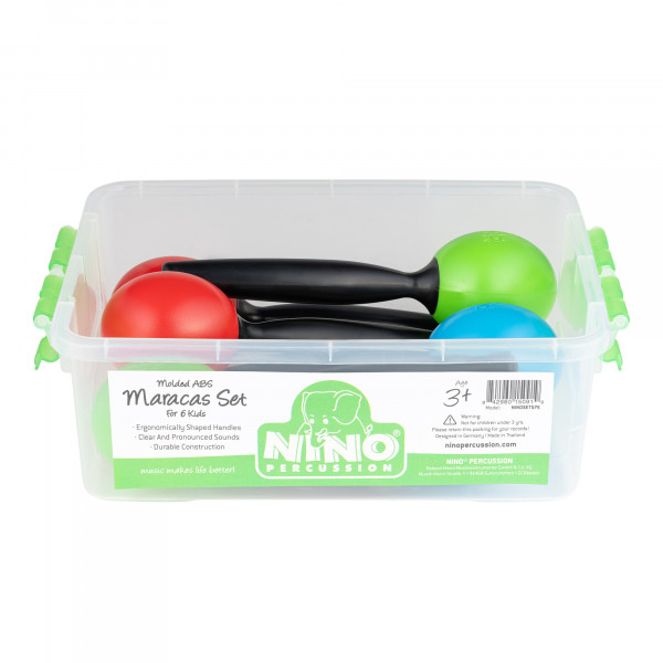 NINO Percussion Molded ABS Egg Maracas Set (NINOSET575)