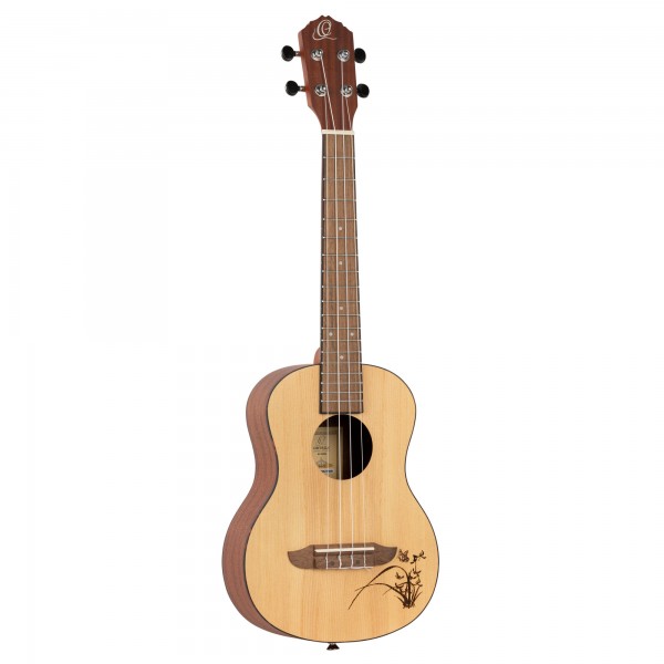 ORTEGA Bonfire Series Tenor Ukulele 4 String - Spruce/Sapele Natural (RU5-TE)
