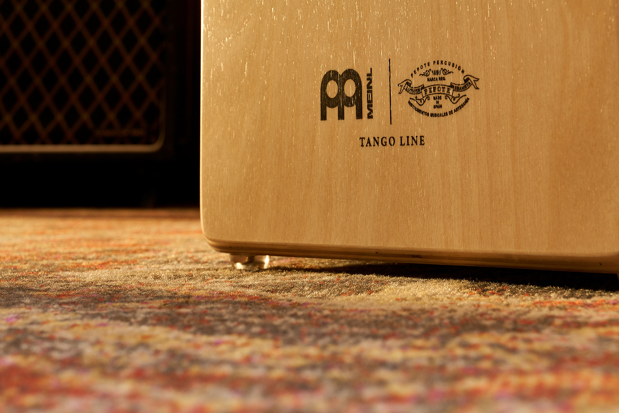 MEINL Percussion Artisan Edition Series String Cajon Tango Line - Grey  Eucalyptus (AETLGE)