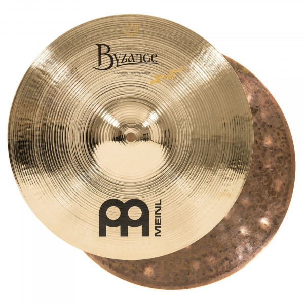 MEINL Cymbals Byzance Brilliant Serpents Hihat - 14" (B14SH-B)