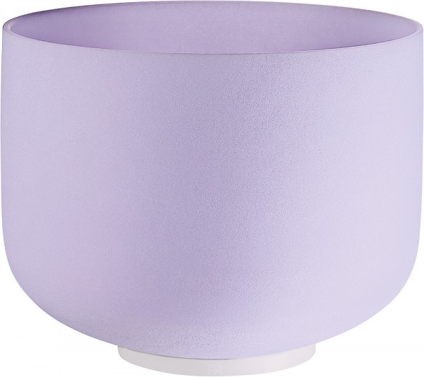 MEINL Sonic Energy Amethyst Crystal Singing Bowl, frosted, 8" / 20 cm, Note B4, Crown Chakra (CSBA8B)