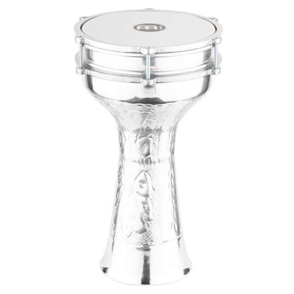 MEINL Percussion Aluminum Jingle Series Darbuka 8 1/4" - Hand Hammered (HE-315)