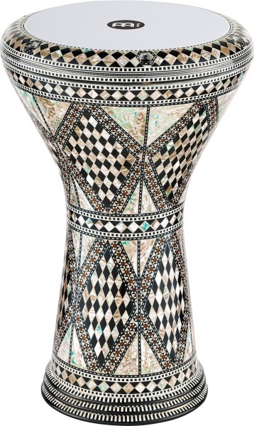 MEINL Percussion Artisan Edition Egypt Doumbek, White Pearl, Mosaic Royale - 8 3/4" (AEED1)