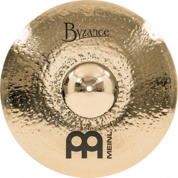 MEINL Cymbals Byzance Brilliant Heavy Hammered Crash - 18" (B18HHC-B)