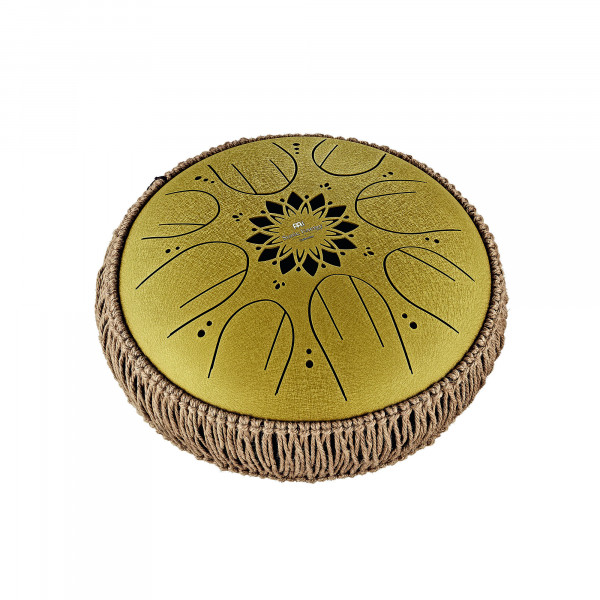 Meinl Sonic Energy 10" Medium Octave Steel Tongue Drum, C Major, 8 Notes, 432 Hz, Gold (MOSTD3G)