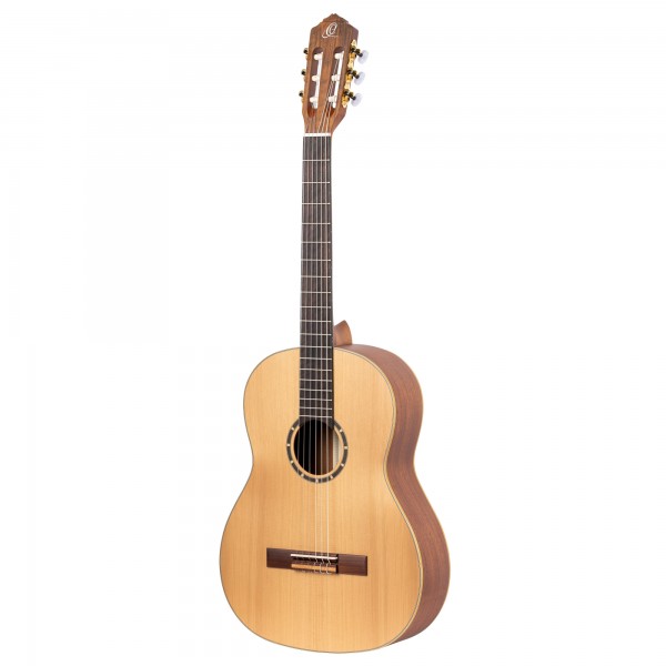 ORTEGA Family Series Pro 4/4 Classical Guitar Slim Neck Lefty - Natural Cedar + Bag (R131SN-L)