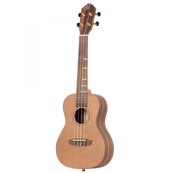 ORTEGA Timber Series Concert Ukulele 4 String Lefty - Solid Cedar / Walnut Natural + Bag (RUTI-CC-L)