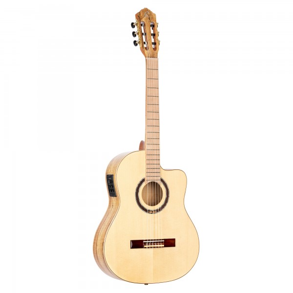 ORTEGA Thomas Zwijsen Signature Classical Guitar 6 String - Solid Spruce/Spalted Maple + Bag (TZSM-3)