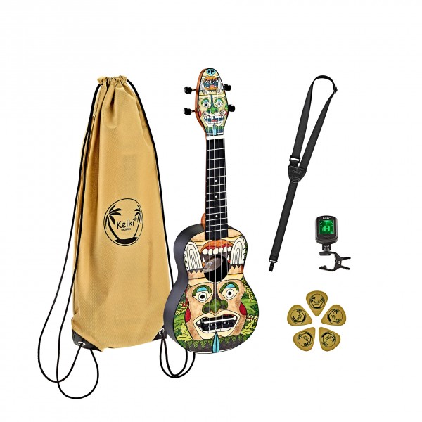 KEIKI K2 Series Soprano Ukulele Set - Agathis / ABS Totem (K2-TM)