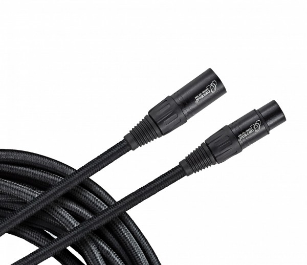ORTEGA microphone cable XLR male / XLR female straight/straight - black cotton 6m/0,75q (OECM-20XX)