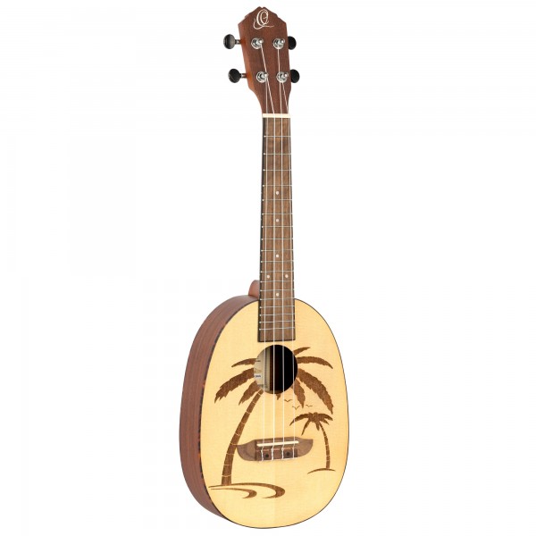 ORTEGA Bonfire Series Concert Ukulele 4 String - Spruce/Sapele Natural (RUPA5)