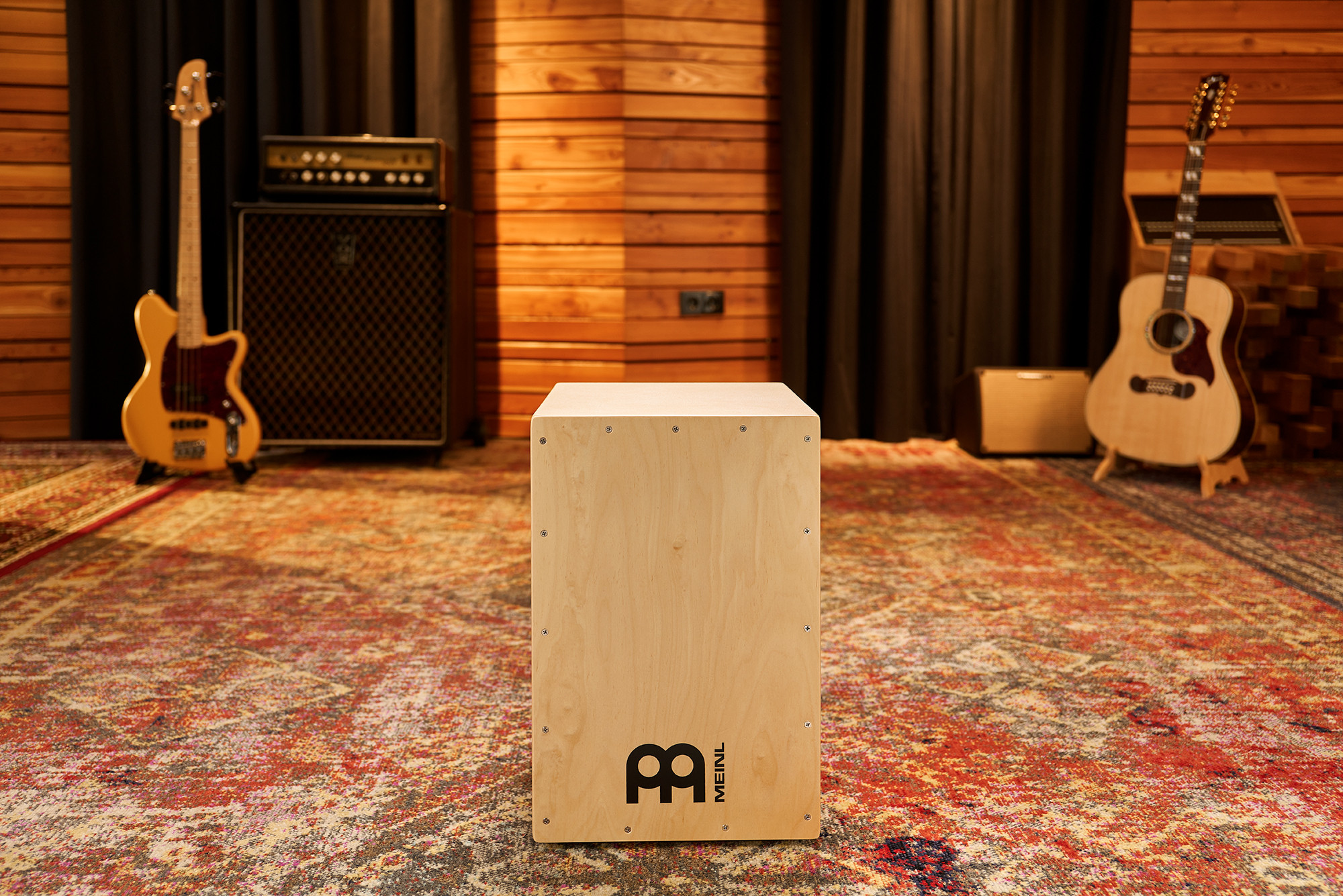 MEINL Meinl マイネル Headliner Series Cajon (11 3/4"W×18"H×11 3/4"D) Rubber  Wood [HCAJ1NT] カホン