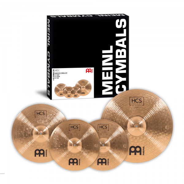 MEINL Cymbals HCS Bronze Complete Set - 14" HiHat/16" Crash/ 20" Ride (HCSB141620)