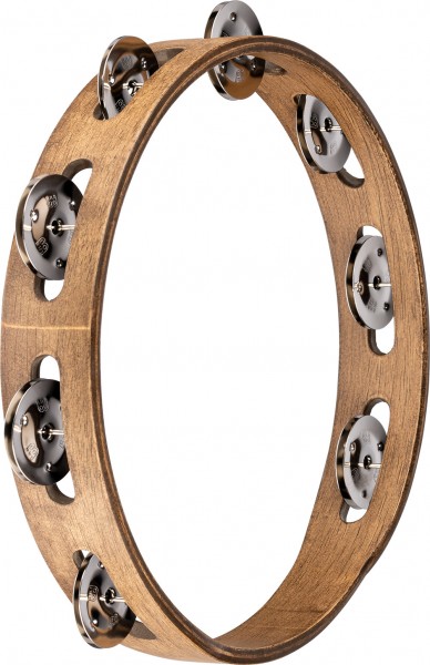 MEINL Percussion Traditional Wood Series Tambourine - 10" (TA1WB)