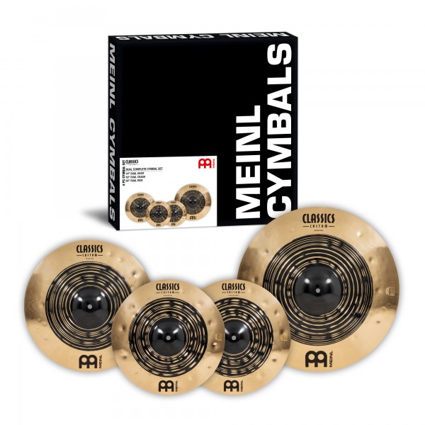 MEINL Cymbals Classics Custom Dual Complete Cymbal Set - 14" / 16" / 20" (CCDU141620)