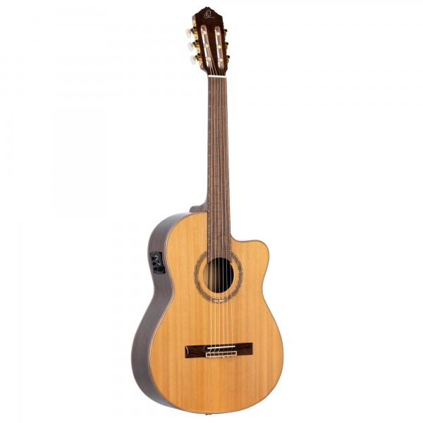 ORTEGA Classical Guitar Performer Series 4/4 inclusive Gigbag Slim Neck - NT - Natural Cedar (RCE159SN)