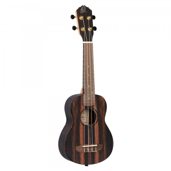 ORTEGA Timber Series Soprano Ukulele 4 String - Ebony Natural + Bag (RUEB-SO)